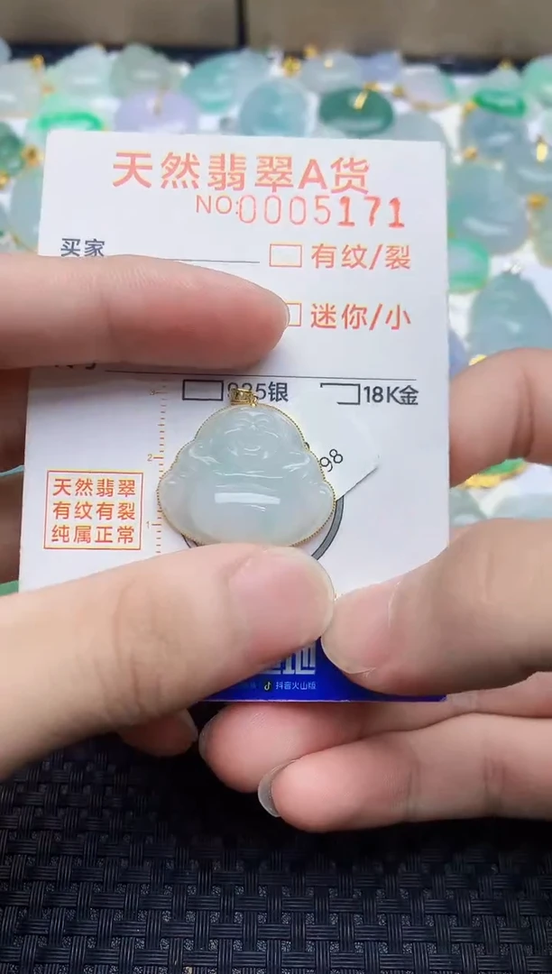 翡翠18K金镶嵌颈饰5434534534