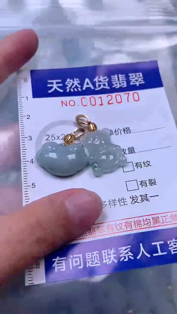 吊坠(赠链)未镶嵌翡翠1