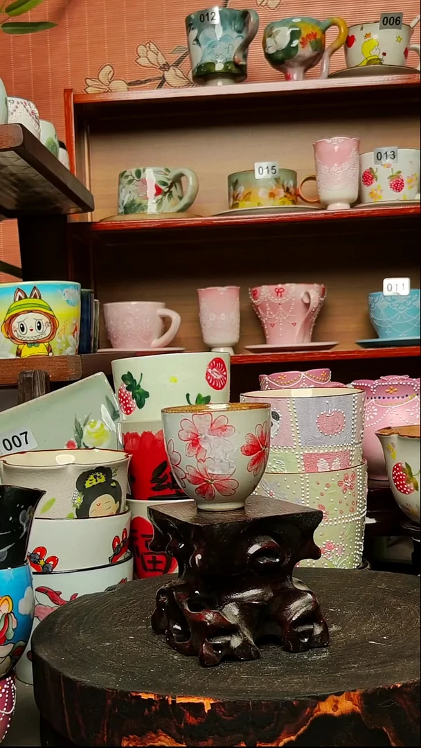 摆件陶景德镇手绘创意陶瓷有瑕