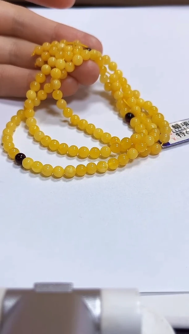 蜜蜡颈饰未镶嵌手链