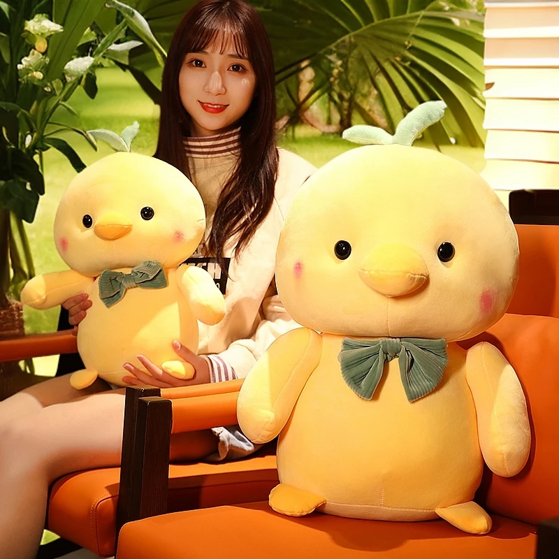 纪念可爱小黄鸡公仔小鸡毛绒玩具抱枕睡觉治愈系玩偶女神节礼物