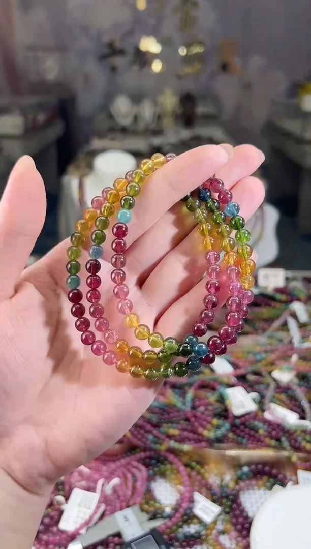 /未镶嵌碧玺5mm+碧玺多圈多样性发货