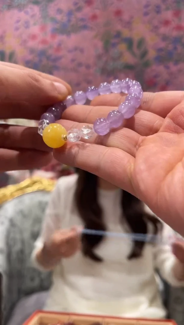 【闪购商品】锂辉石手串未镶嵌紫锂辉手串