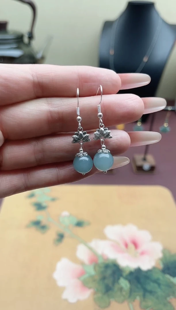 未镶嵌耳饰玛瑙/玉髓01