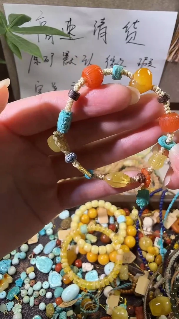 非金属木质婷宝原创新中式手链