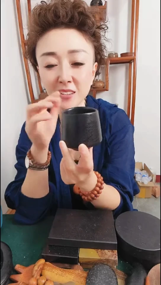 老虎石砭石粉老虎石主人杯