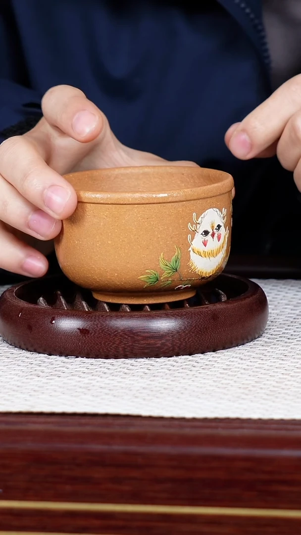 茶杯紫砂宜兴原矿紫砂 全手工制作