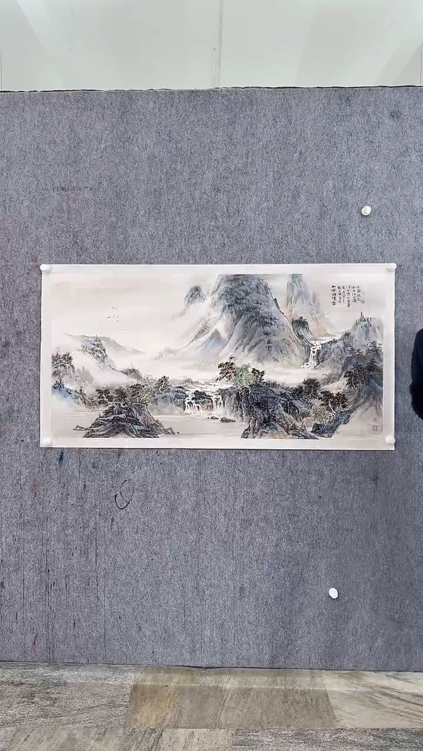 国画徐恩家8平尺精品山水