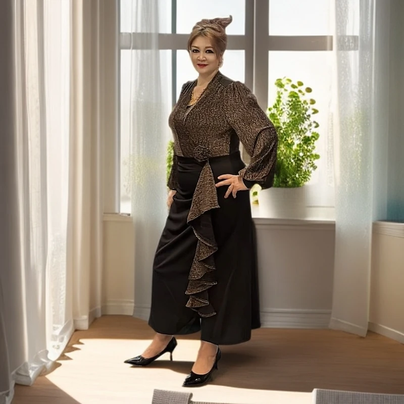 NAZINEN时尚连衣裙显瘦278长袖休闲气质