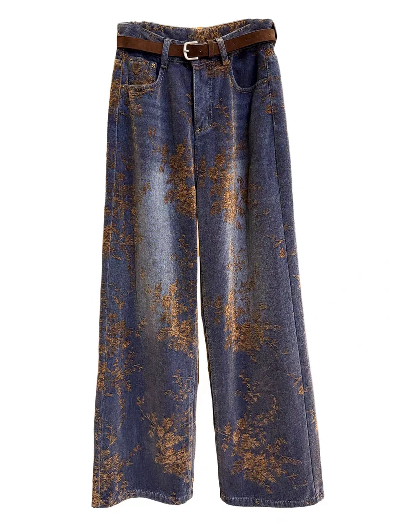 【外贸纯原】2025新新中式提拉絨佳润牛仔裤