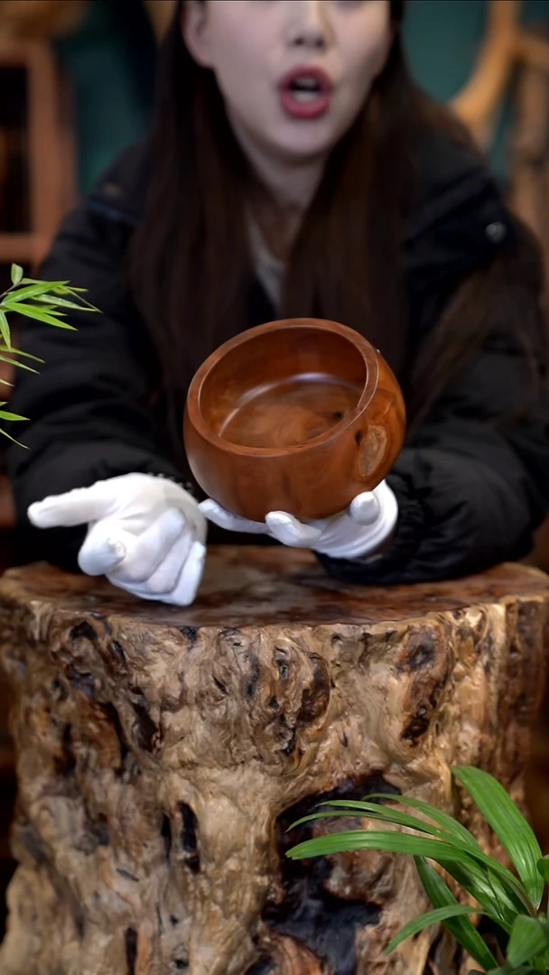 木雷击枣木聚宝盆