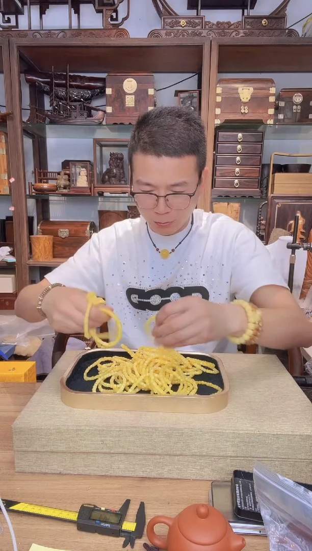 乌木类书架564蜜随形方糖单圈手串