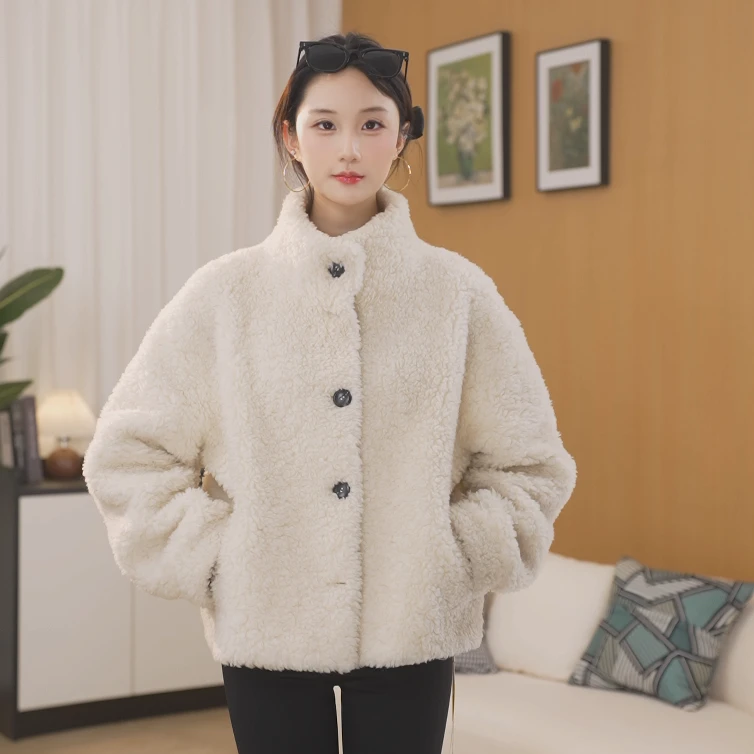 [婷婷专场]高级感羊毛升级飒感冬日厚实短款外套