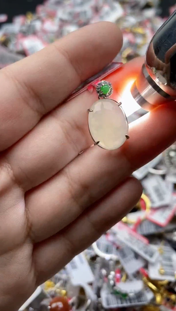 【闪购商品】翡翠戒指银S925镶嵌55555---2