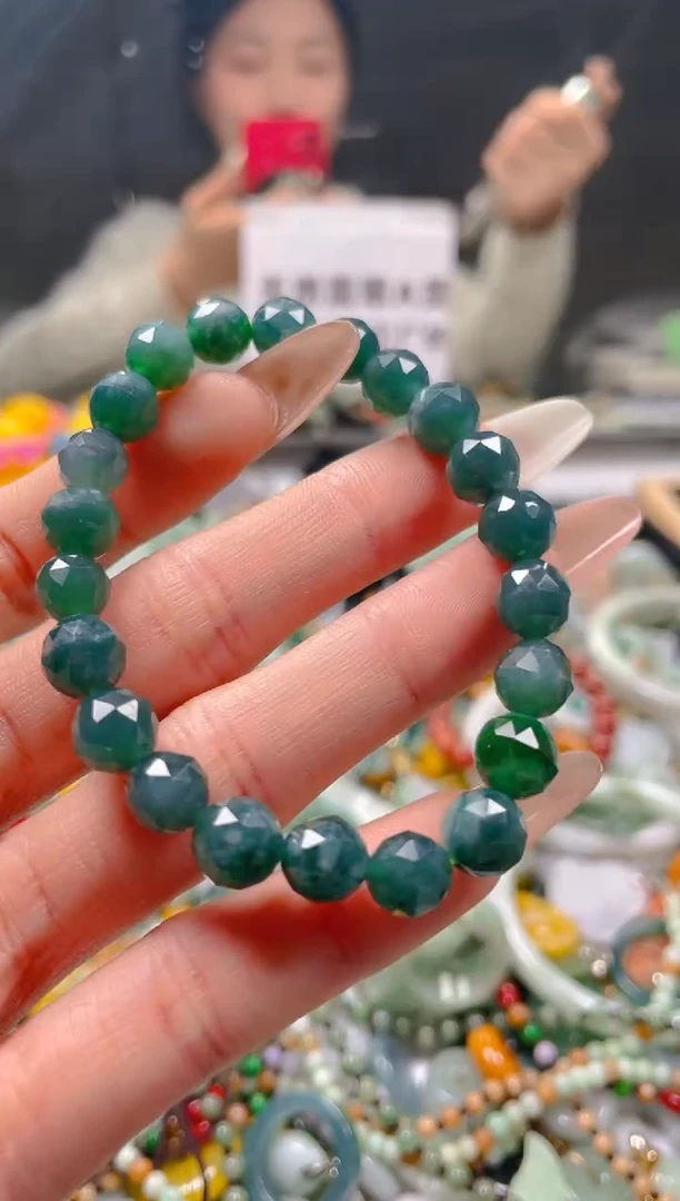 【闪购商品】翡翠颈饰未镶嵌8-9MM/Y/翡翠A货一图一物