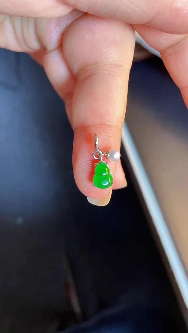 吊坠(不含链)银S925镶嵌翡翠1