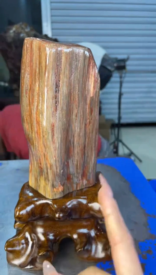 未镶嵌摆件硅化玉4