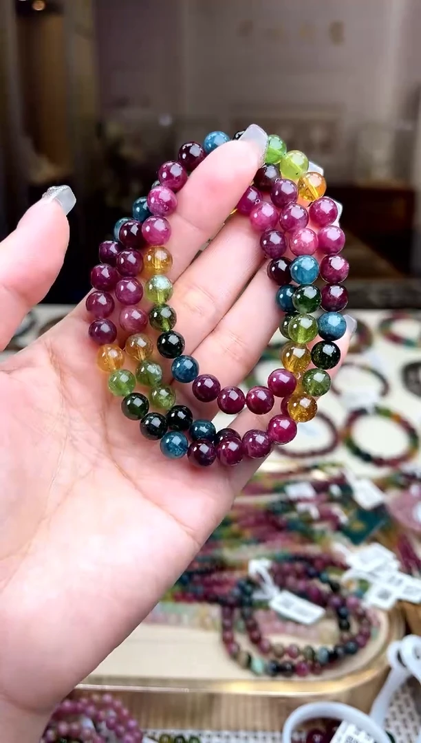 【闪购商品】碧玺/未镶嵌7mm+碧玺多圈多样性发货