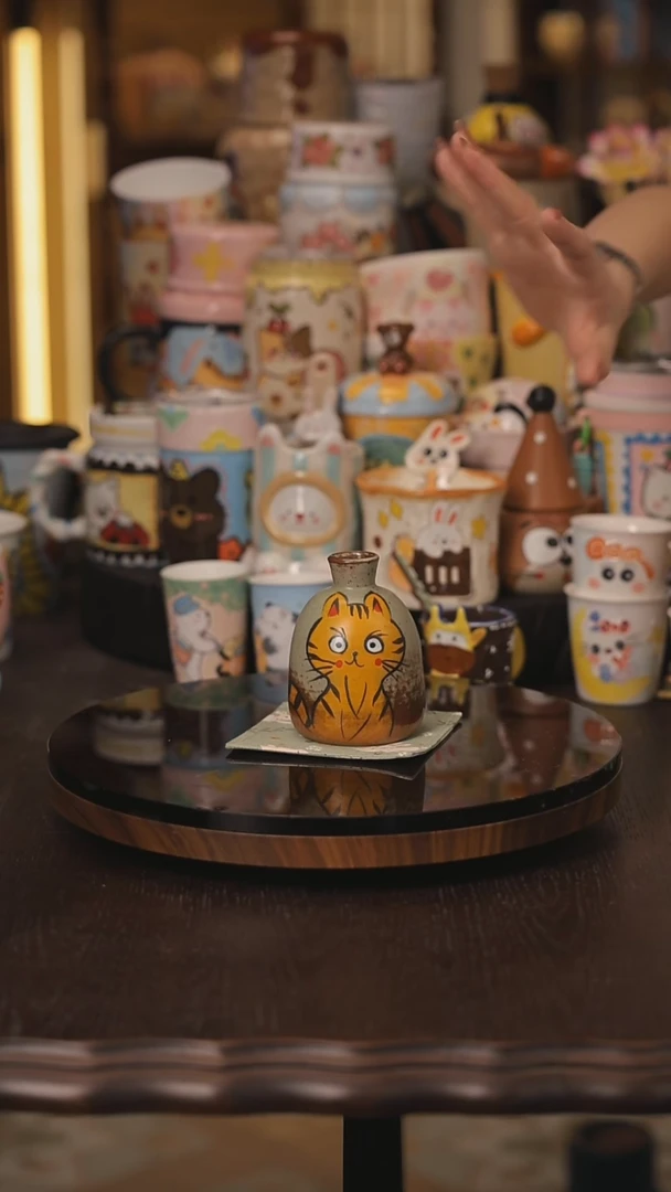 随机景德镇釉下彩绘设计师款式陶瓷