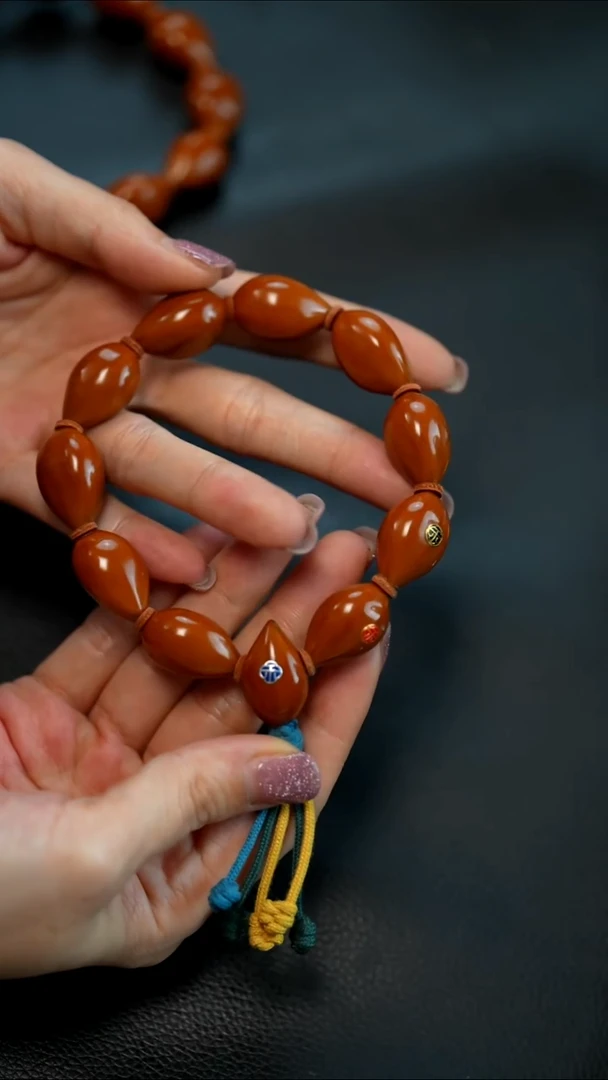 手串/手链橄榄核沐光--1.5精抛老油核三标款