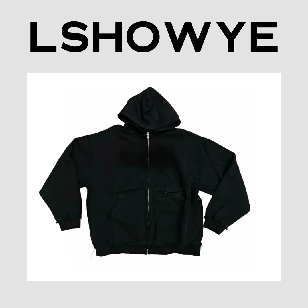 LSHOWYE｜字母拉链带帽卫衣 E91931
