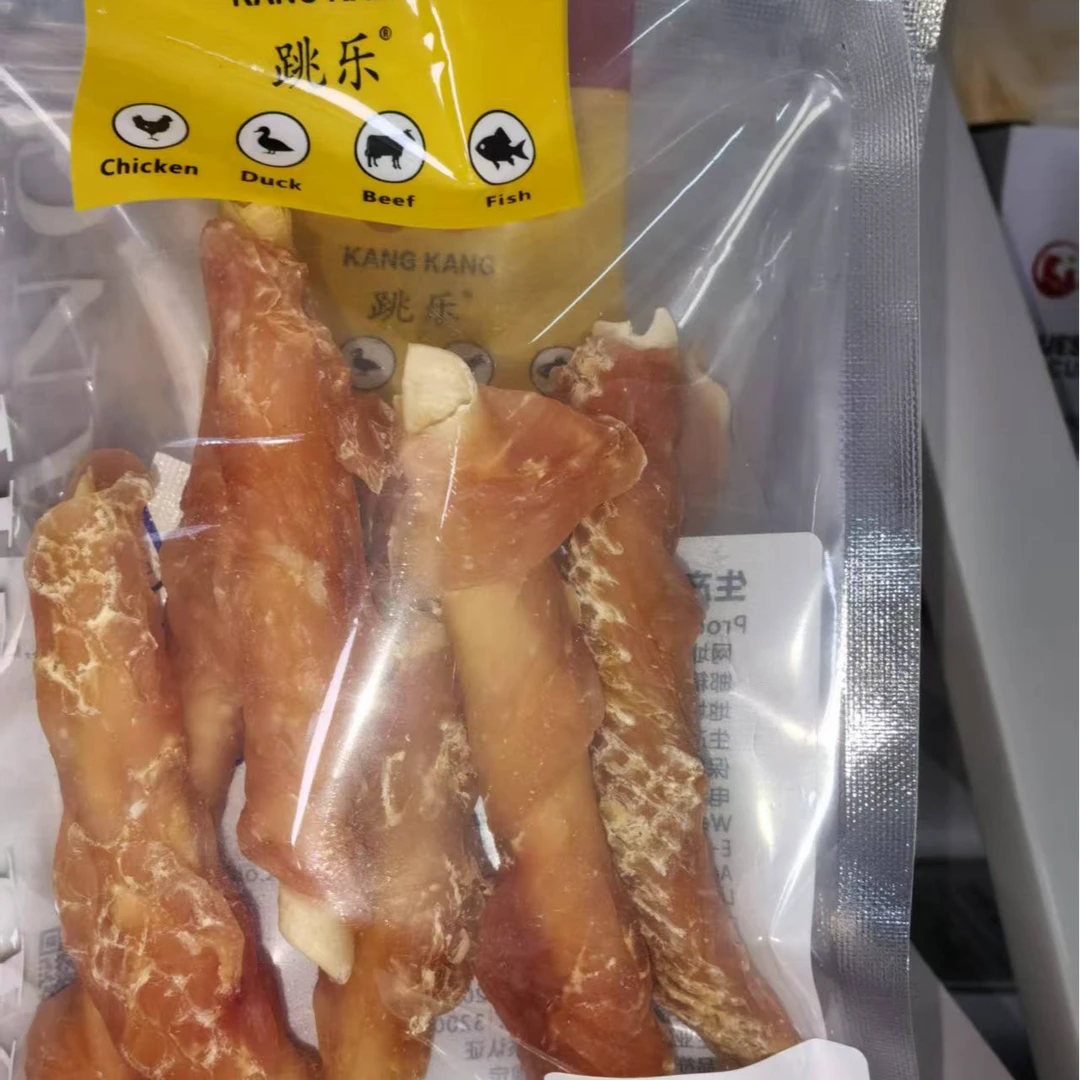 狗狗零食鸡肉绕空心卷磨牙耐咬训练狗狗专用100g