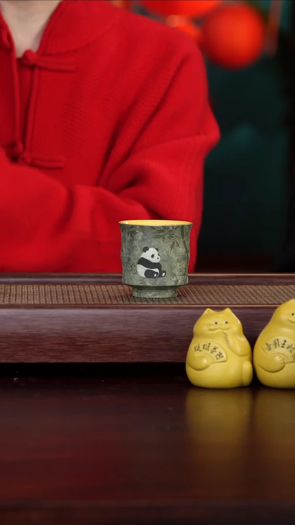 【闪购商品】紫砂杯子14号红姐甄选平生山隐主人杯