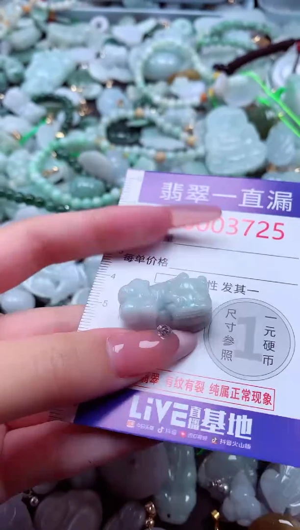 翡翠未镶嵌吊坠(不含链)3725