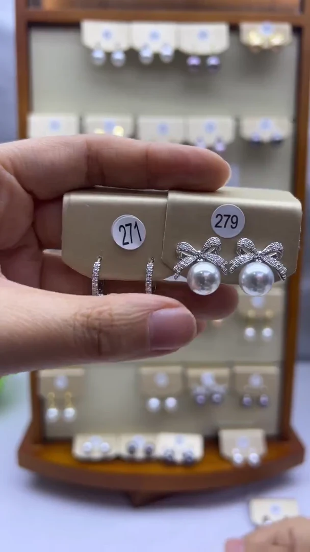 未镶嵌耳饰淡水珍珠271+279