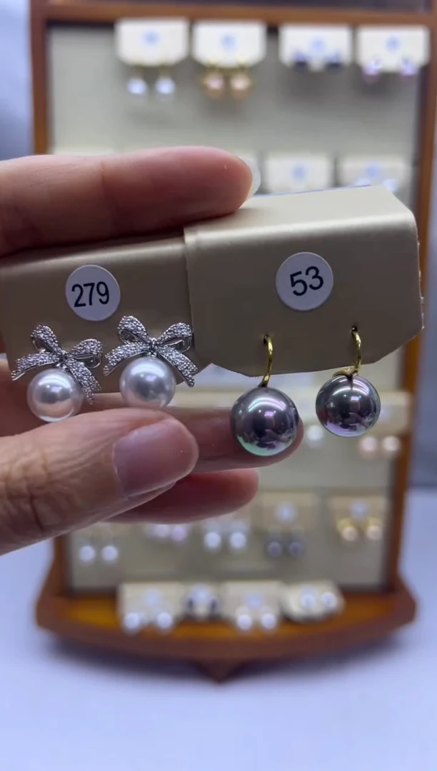 未镶嵌耳饰淡水珍珠53+279
