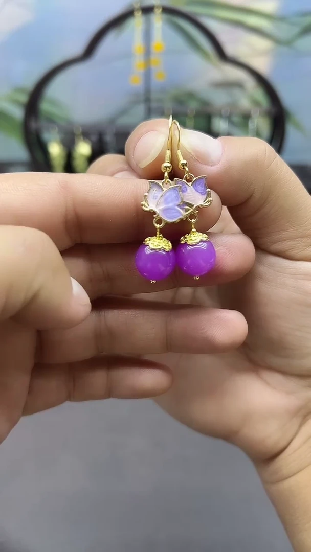 未镶嵌耳饰玛瑙/玉髓028