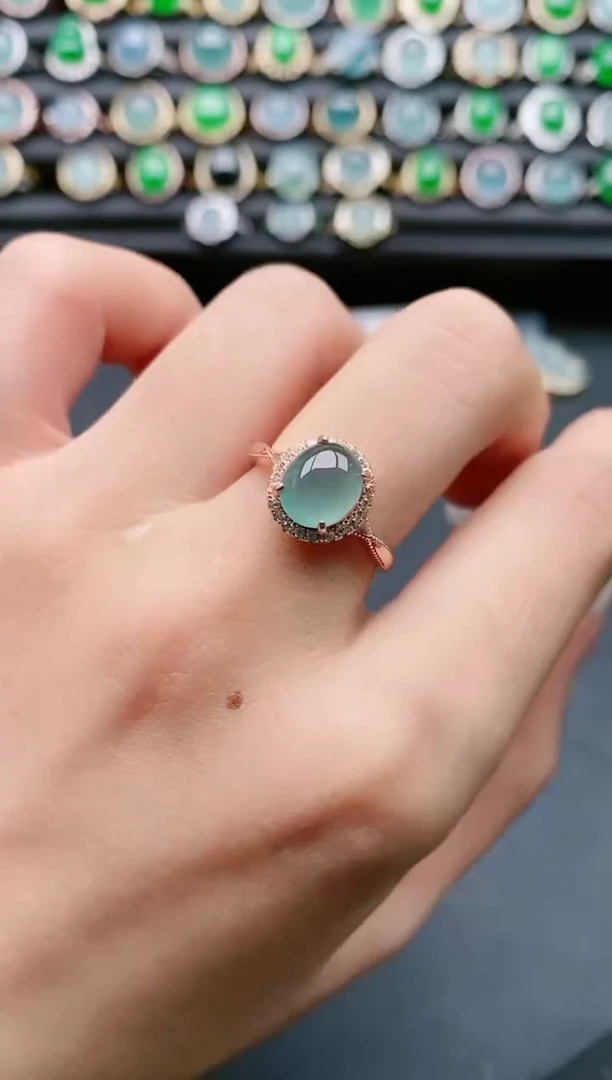 【闪购商品】翡翠戒指银S925镶嵌111111111