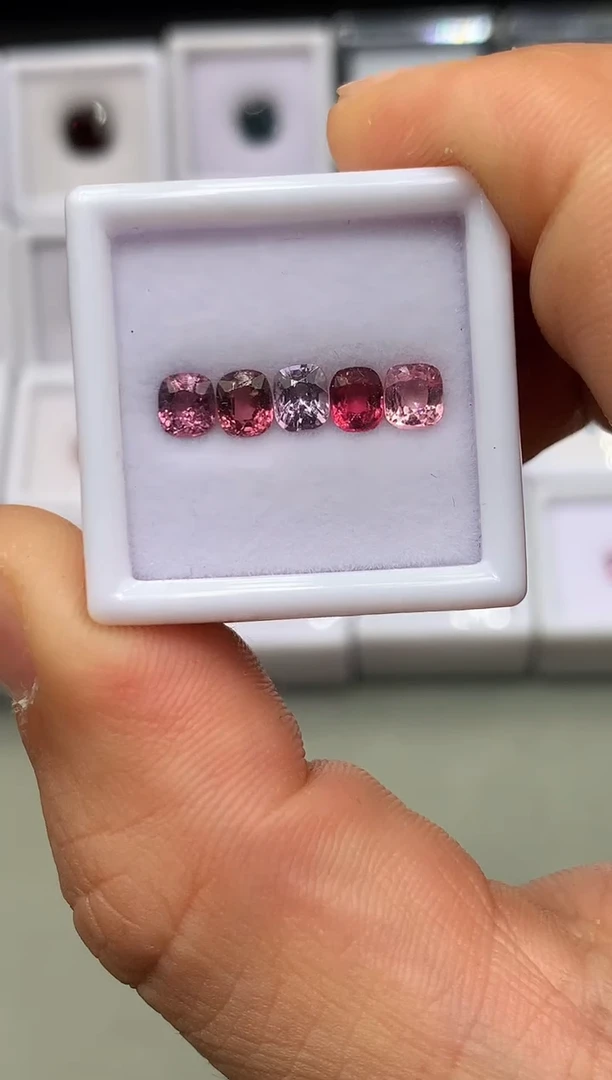 【闪购商品】定制尖晶石裸石未镶嵌枕型 一盒5/P 1.78ct