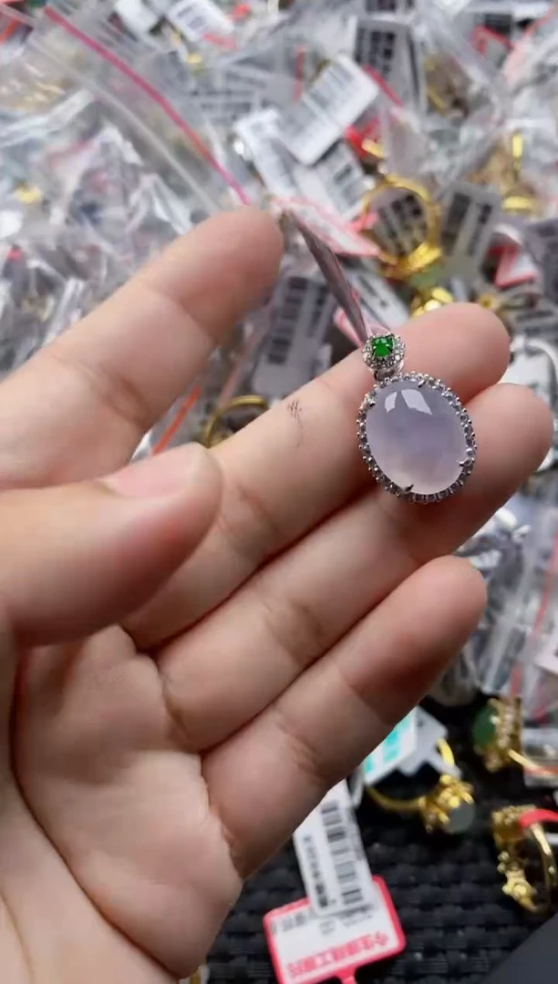 翡翠戒指银S925镶嵌1212     5