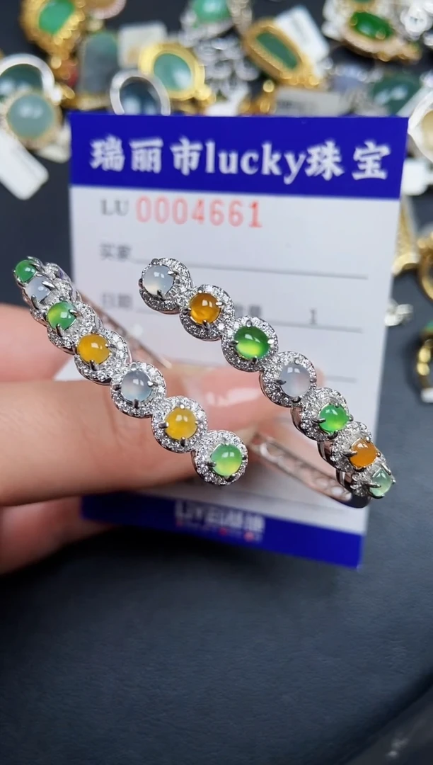 【闪购商品】翡翠颈饰银S925镶嵌4661