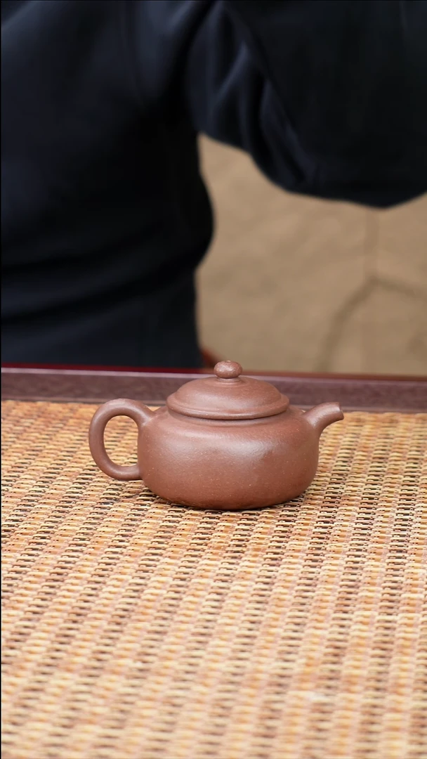 茶壶紫砂汀禾紫砂微瑕原矿紫泥《福缘》