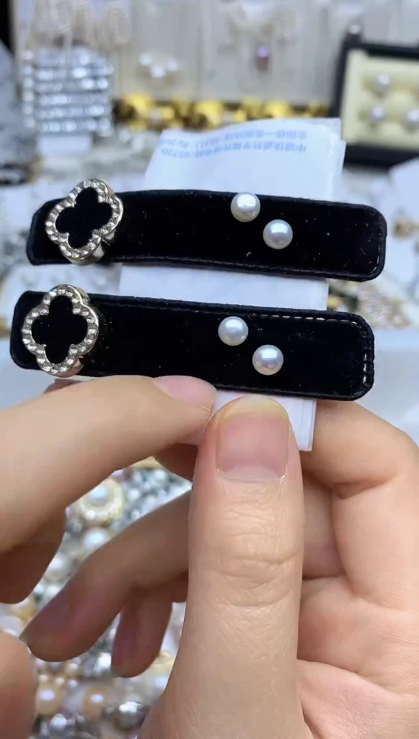 未镶嵌发饰淡水珍珠发夹多样性发其一