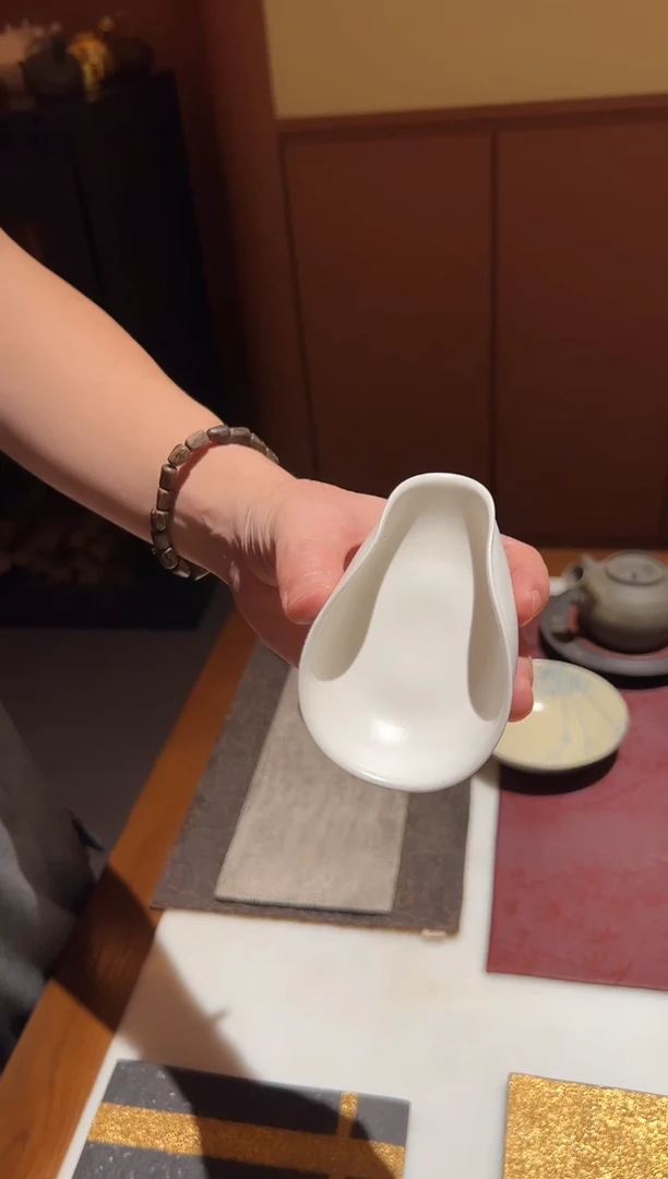 慕白茶集  高白釉咖啡豆碟