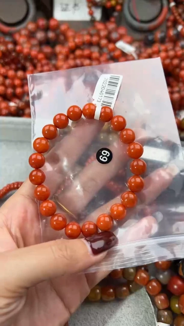 未镶嵌手串南红玛瑙9+