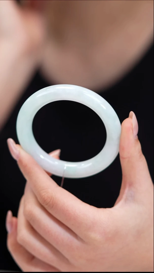 未镶嵌手镯翡翠圆条（活动款）w0344