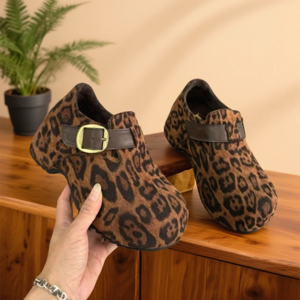 2025今年流行鞋子女款爆款新款秋冬国潮增高圆头单鞋玛丽珍妈妈鞋