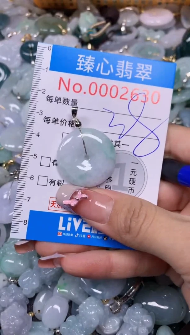 【闪购商品】翡翠颈饰未镶嵌含绳0002630