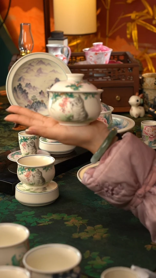 【闪购商品】初六分享好物@@猫咪盖碗