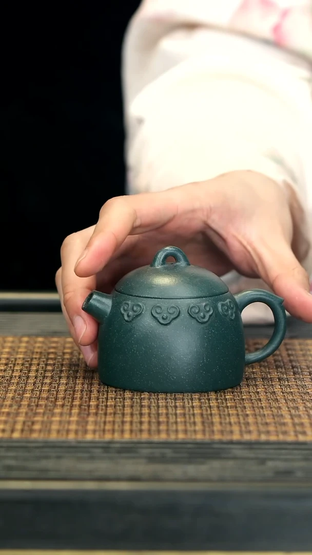 【闪购商品】紫砂茶壶TZP22如意星空权 天星绿