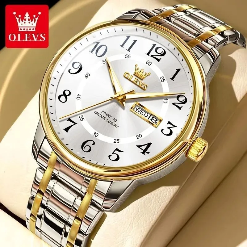 名表劳力土全新大数字系列男士全自动石英手表时尚简约风高档腕表