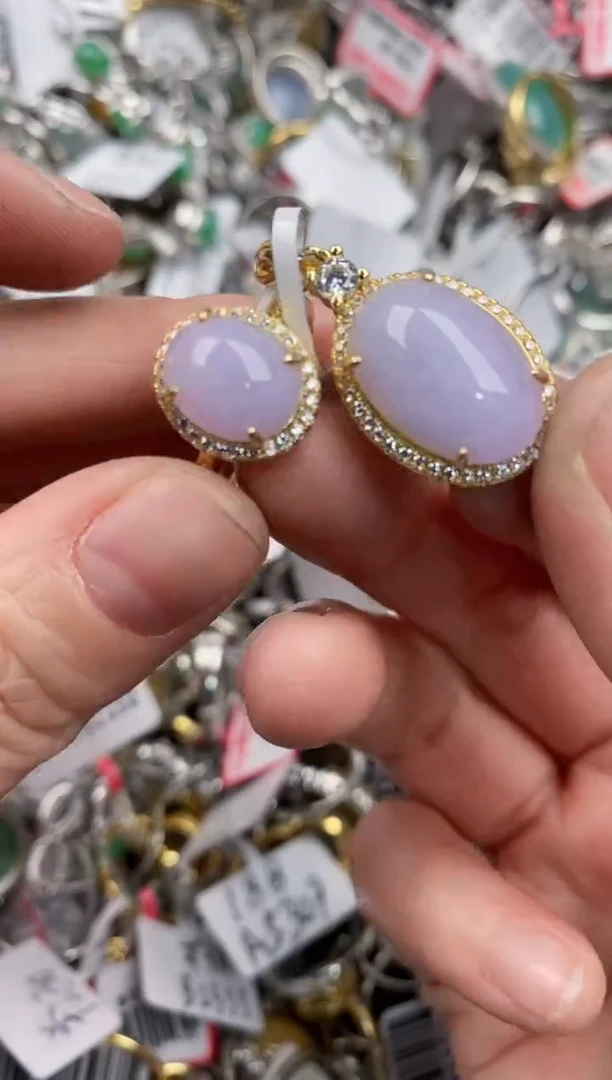 银S925镶嵌戒指翡翠11   5