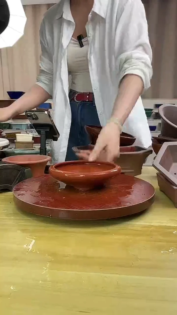 紫砂花盆紫砂花盆精品花盆微瑕