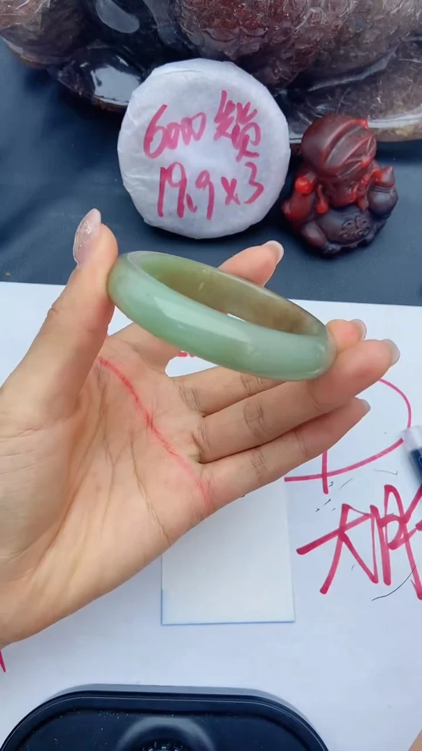 未镶嵌手镯石英质玉A46+55.8