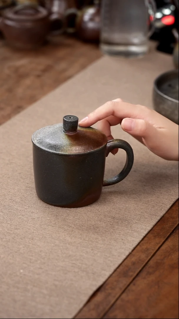 茶壶紫砂柴烧无为盖杯