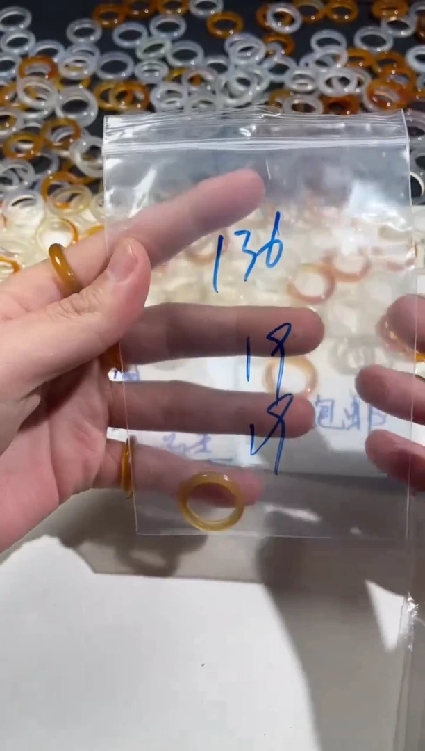 【闪购商品】玛瑙/玉髓戒指未镶嵌136